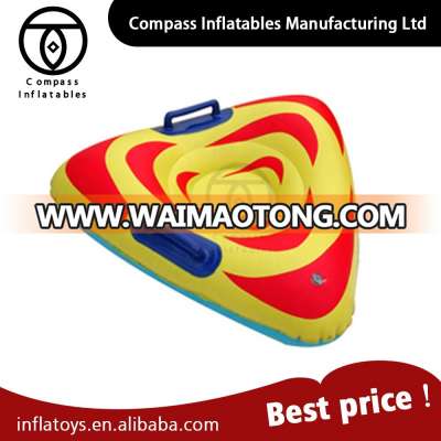 Hot Sell Pvc Towable Hard Bottom Snow Tube Sled